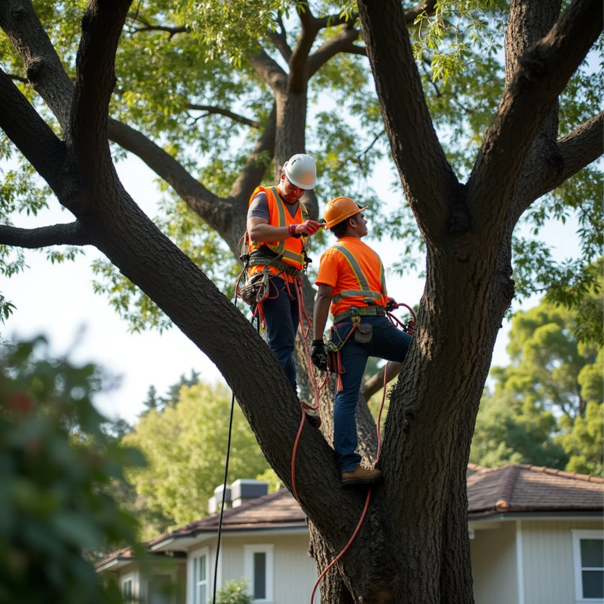 ANSI A300 structural crown thinning preserving natural tree architecture