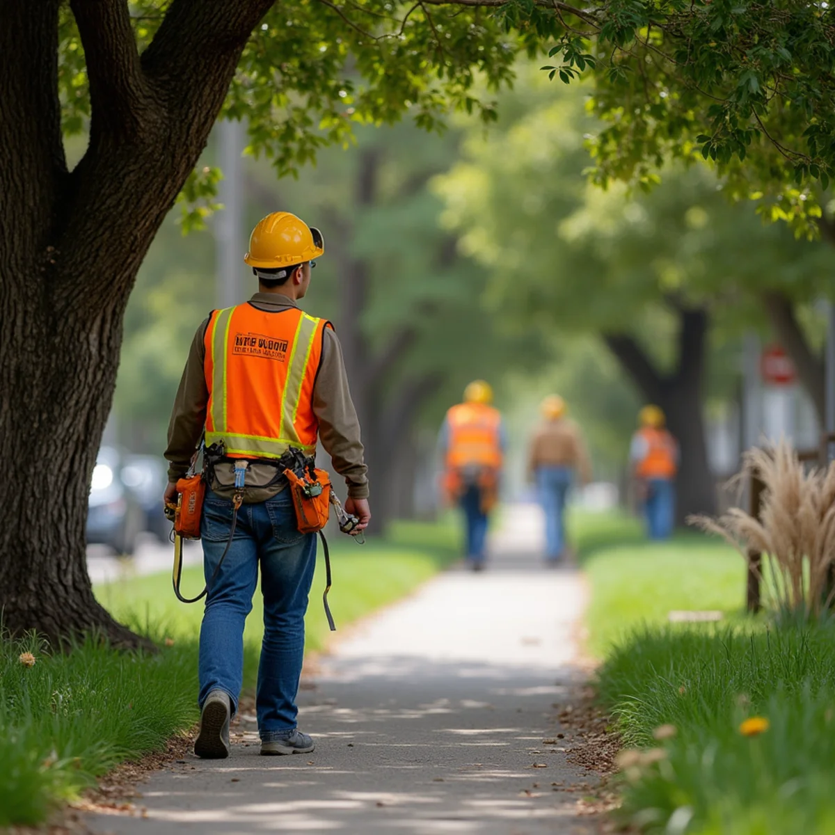 Proactively managed HOA urban canopy reducing board liability