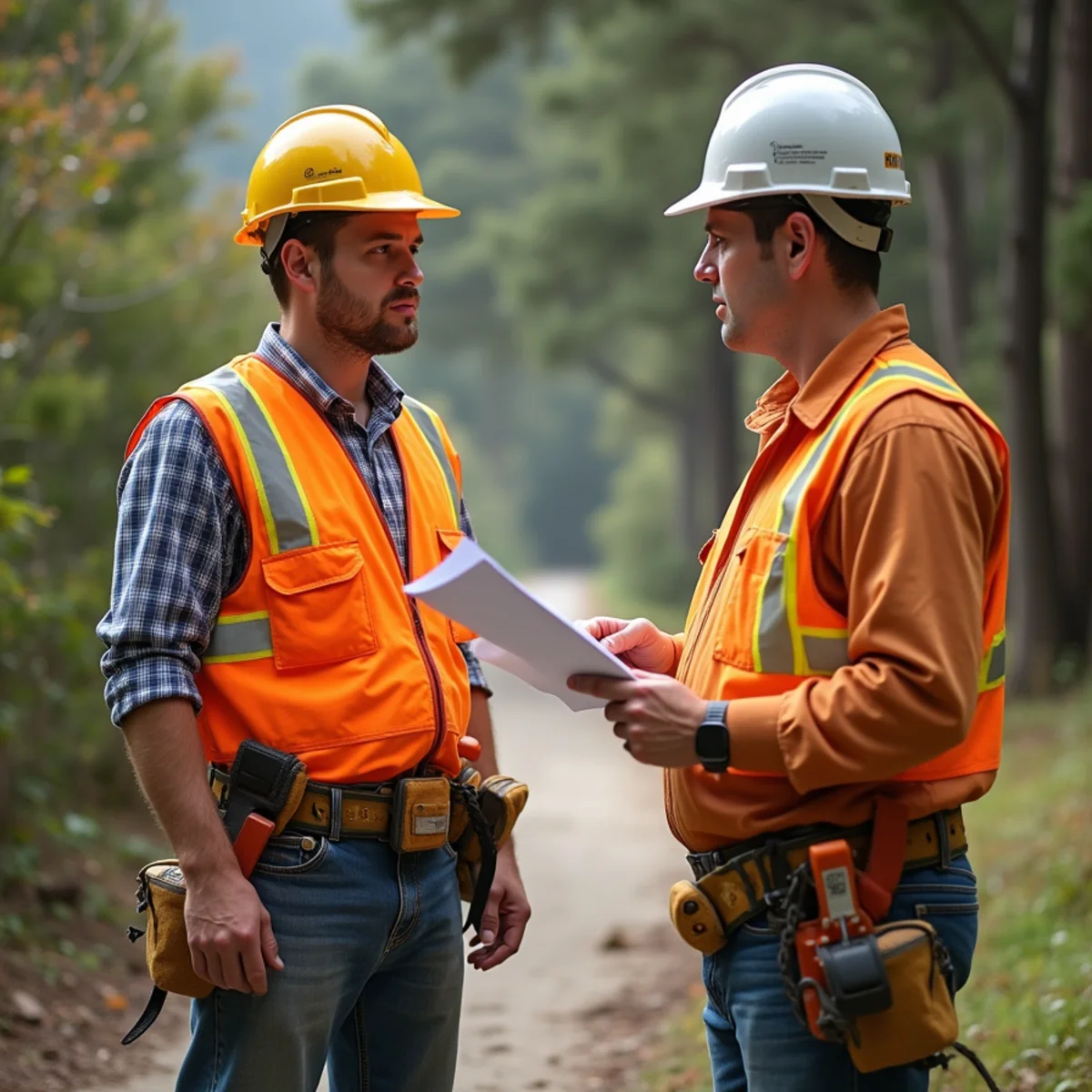On-site arborist consultation with homeowners insurance adjuster