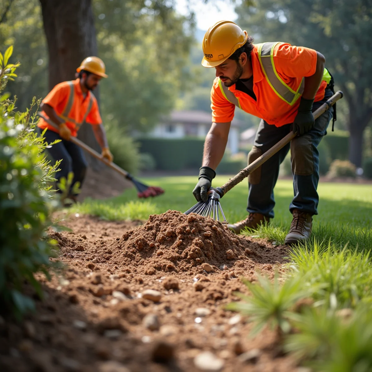 Complete post-job landscape restoration and cleanup in Belmont