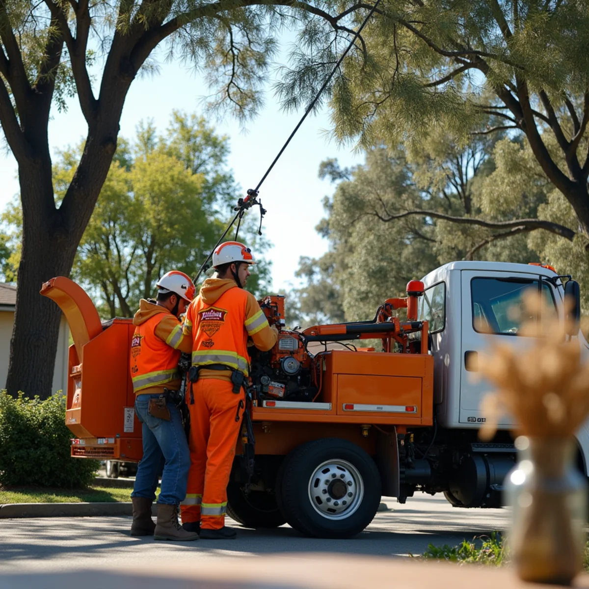 Efficient branch chipping and yard cleanup in East Palo Alto