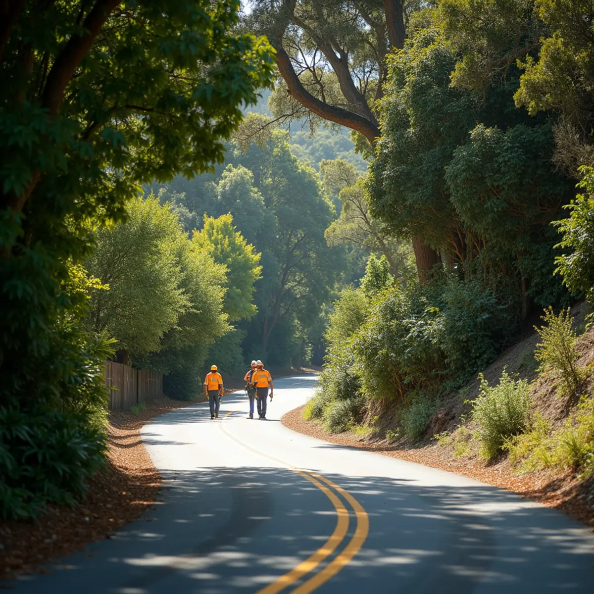 Emerald Lake Hills steep-slope canopy management and hazard care