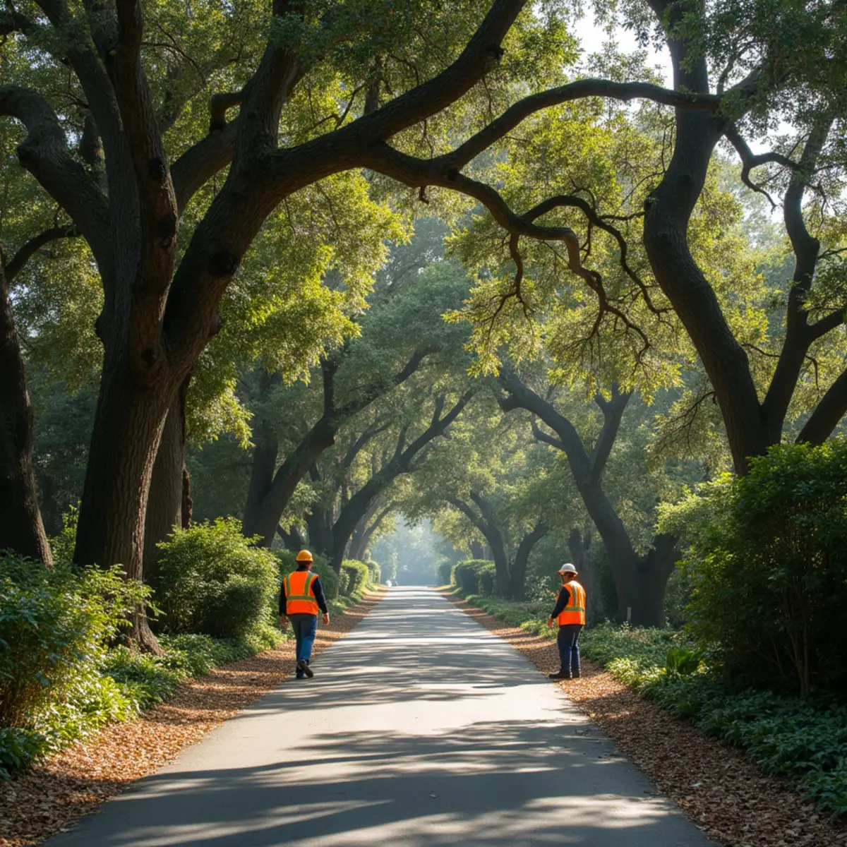 Los Altos Hills foothill canopy care and wildfire defensible space