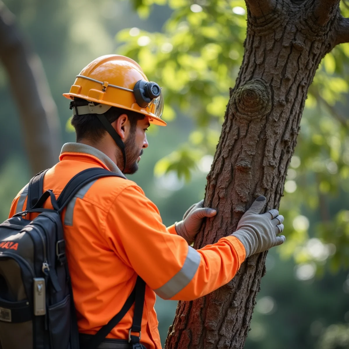 Wildfire defensible space compliance inspection in Los Altos Hills