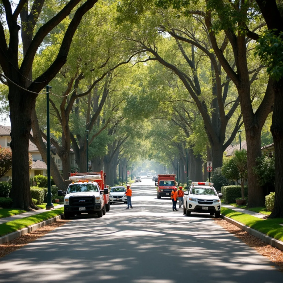 Los Altos residential tree pruning and heritage oak management
