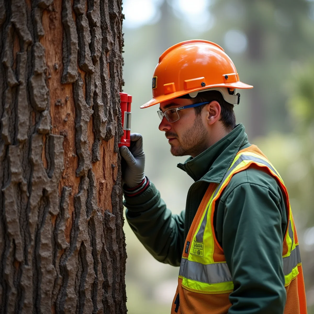 Pine pitch canker diagnostics and tree health assessment in San Bruno