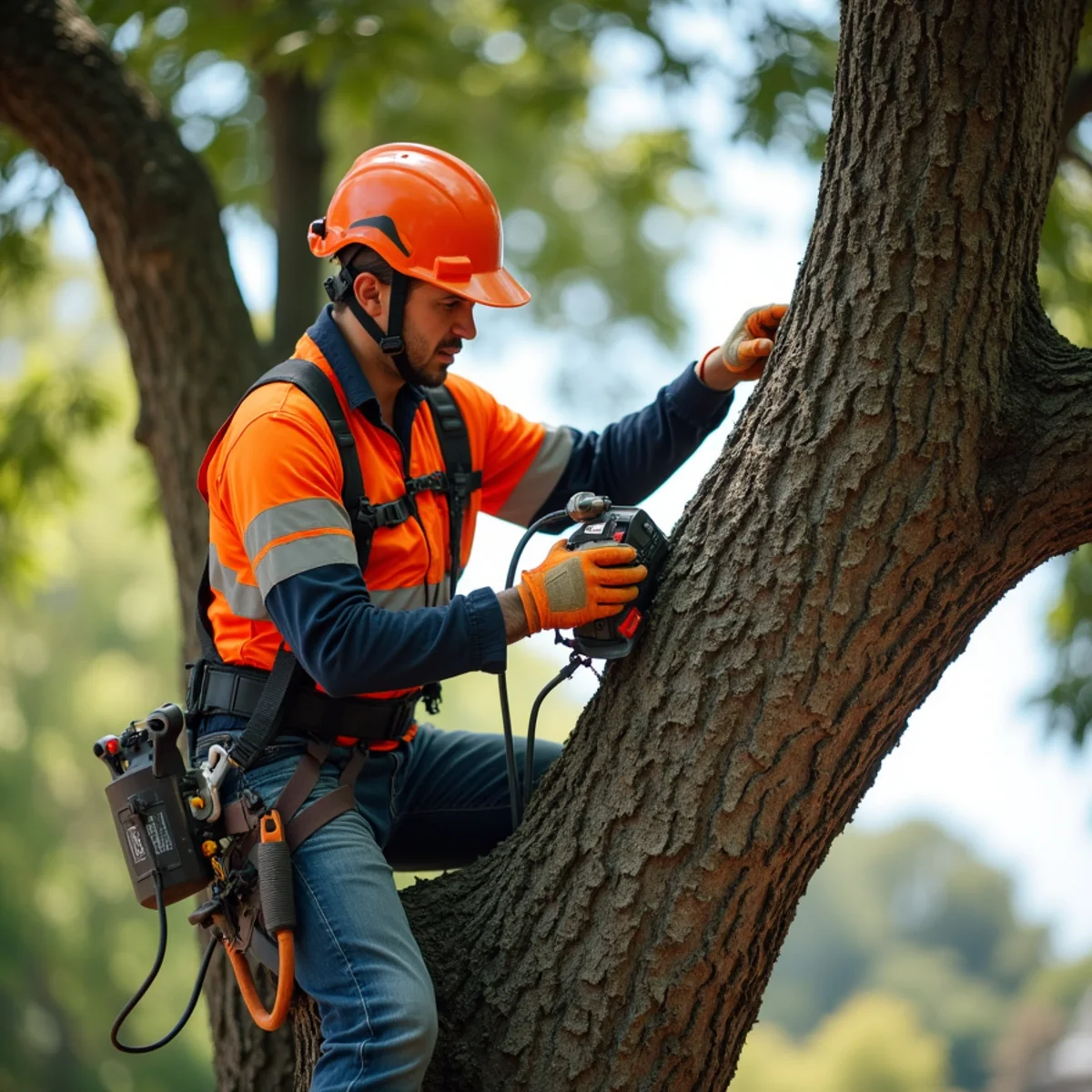 ANSI A300 structural pruning cut promoting natural wound compartmentalization